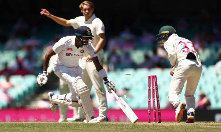 three run out in Indian innings against Australia in Sydney Test