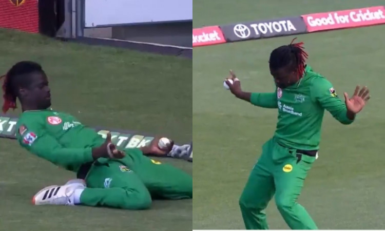 Andre Fletcher grabs brilliant catch follows them with dancing celebration