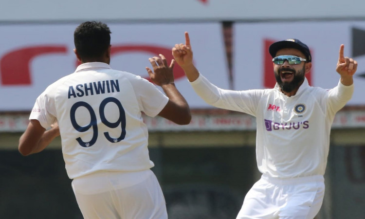 Ashwin 1st Indian spinner to take wicket off first ball of a Test innings
