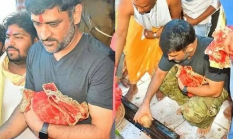 Cricket Image for Csk Captain Ms Dhoni Pays Visit To Dewri Temple Ahead Of Ipl 2021 Watch Pics