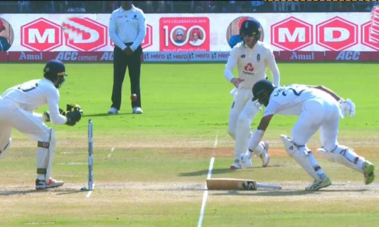 Cricket Image for Cheteshwar Pujara Wicket Watch Video