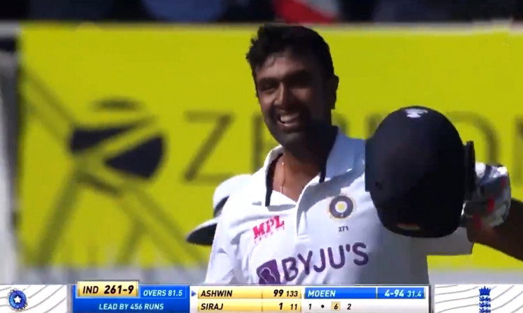 Cricket Image for R Ashwin Slams 5th Test Century Watch Video