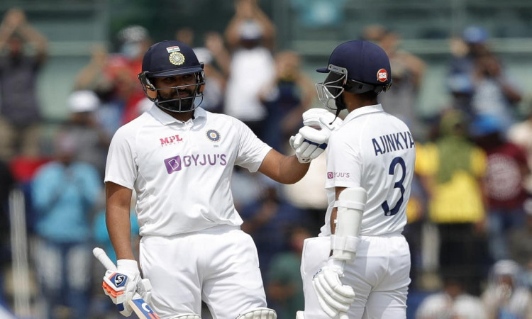IND vs ENG Tea Report , Rohit and Rahane set India at a good stage