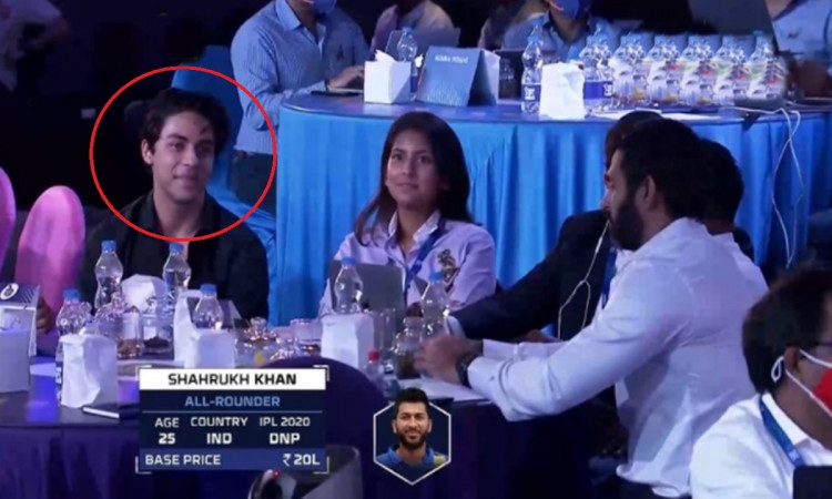 Cricket Image for Ipl Auction 2021 Shah Rukh Khan Son Aryan Reacts After Tamil Nadu Cricketer Shahru