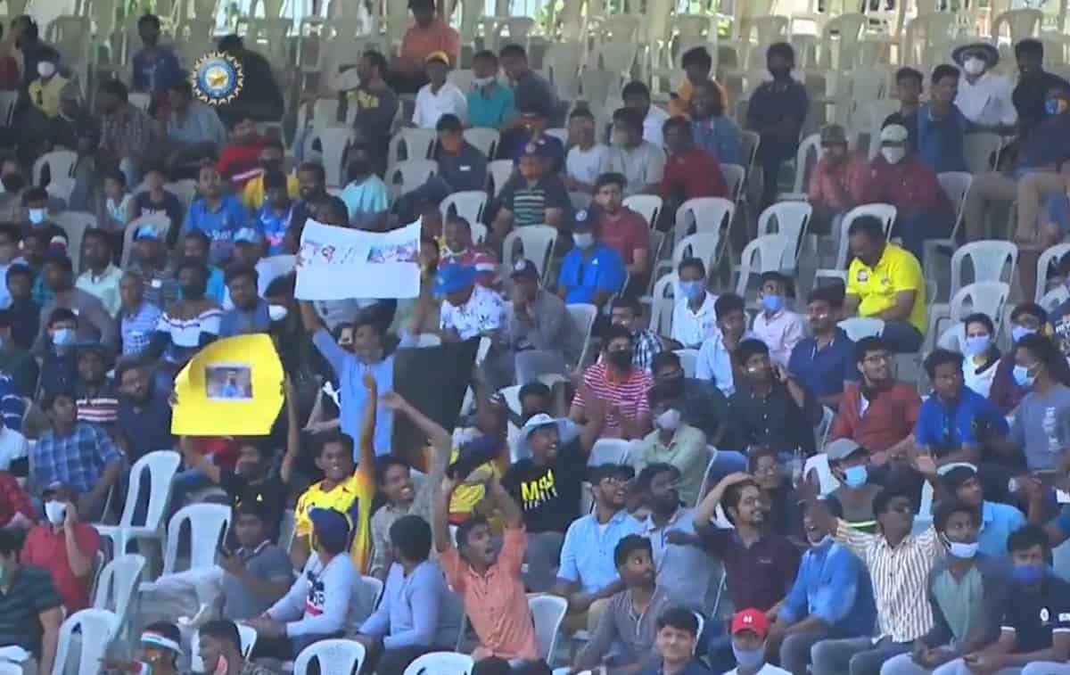 Cricket Fans Return to Stadium After Almost a Year in India During Cricket Fans Return to Stadium After Almost a Year in India During