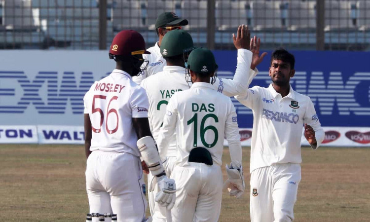Cricket Image for Ban Vs Wi Bangladeshs Score In The Chittagong Test Against West Indies Is Difficul