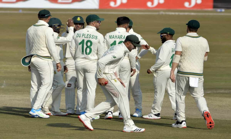 Cricket Image for PAk vs SA: George Linde, Keshav Maharaj Keep South Africa In The Game After Hasan 