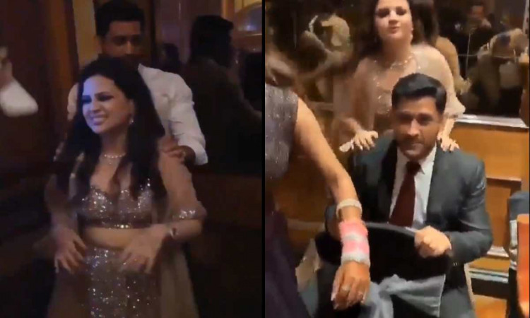 Cricket Image for VIDEO : दोस्त की शादी में झूमकर नाचे माही और साक्षी, वीडियो देखकर दिल हो जाएगा खुश
