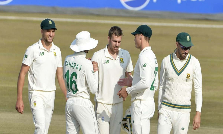 Cricket Image for Pak vs Sa South Africas Notreje Took Five Wickets And Conceded Pakistan On A Small