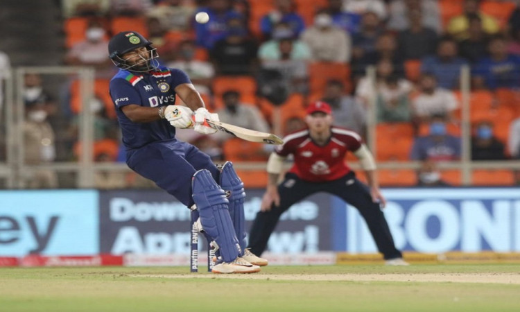 Cricket Image for India Vs England 1st T20i Rishabh Pant Reverse Swept Jofra Archer Over Slips 