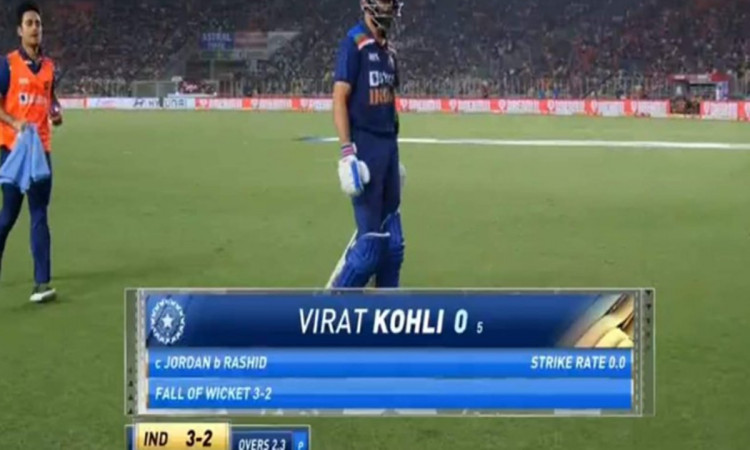 Cricket Image for India Vs England 1st T20i Virat Kohli Gets Trolled After Fail To Score Run Against