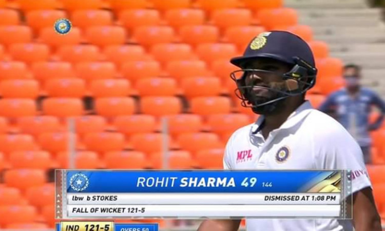 Cricket Image for Twitter Reaction On Rohit Sharma Dismissal