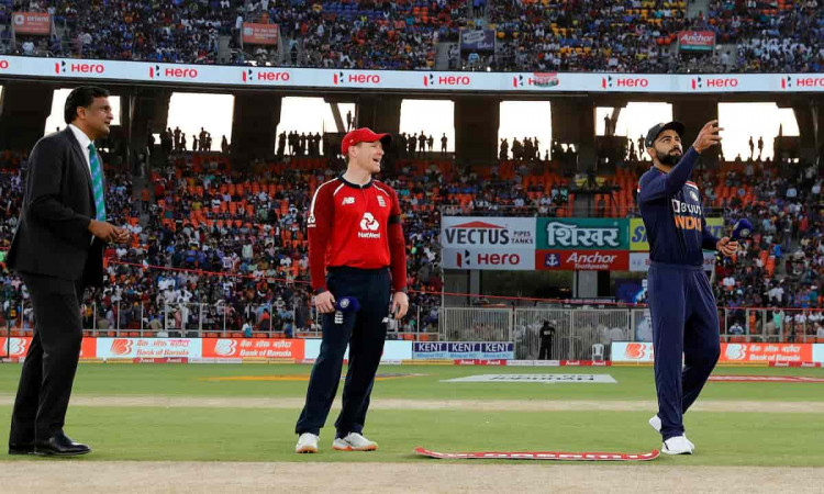 Cricket Image for IND vs ENG: पहले टी-20 में टीम इंडिया पहले करेगी बल्लेबाजी,रोहित शर्मा हुए बाहर, भ