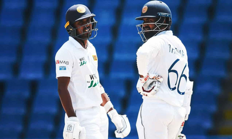 Cricket Image for  1st Test: फर्नांडो-थिरिमाने के दम पर श्रीलंका ने वापसी,वेस्टइंडीज पर अब तक बनाई 1
