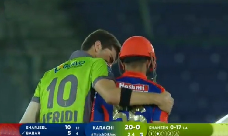Cricket Image for Shaheen Afridi Smashes The Stumps Of His International Captain Babar Azam
