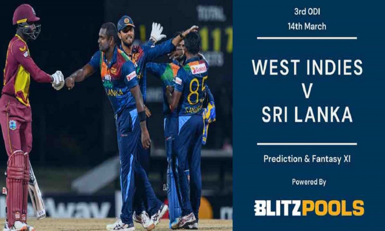 Cricket Image for West Indies vs Sri Lanka, 3rd ODI – Blitzpools Prediction, Fantasy XI Tips & Proba
