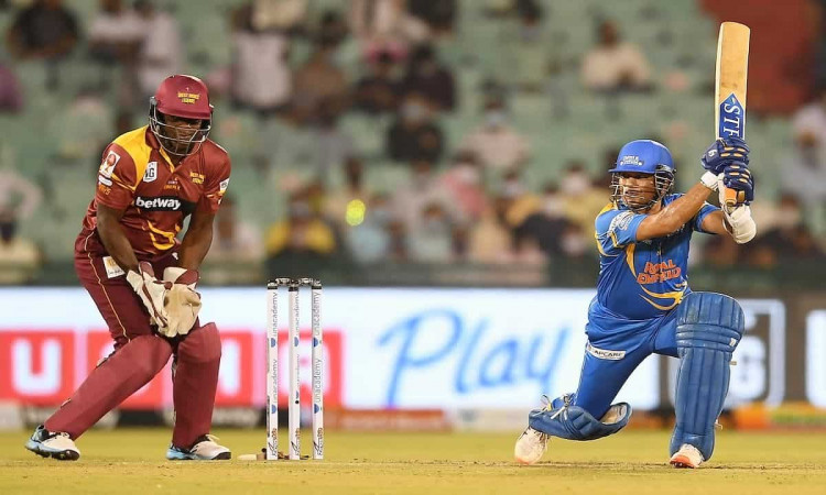 India set a mammoth target of 219 runs in front of West Indies at Road Safety world Series