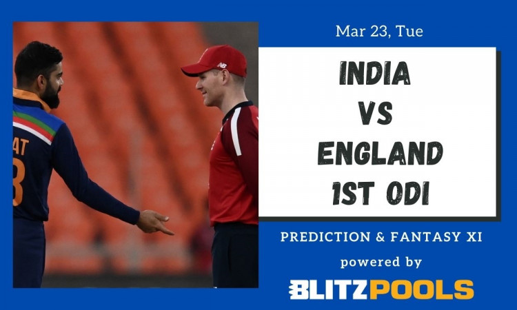 Cricket Image for India vs England, 1st ODI – Blitzpools Prediction, Fantasy XI Tips & Probable XI