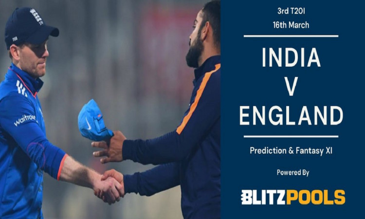 India vs England, 3rd T20I - Blitzpools Prediction ...