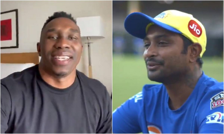 Cricket Image for VIDEO : 'अंबाती रायडू मैं यहां हूं मेरे भाई',  ड्वेन ब्रावो ने दिया रायडू के सवाल 