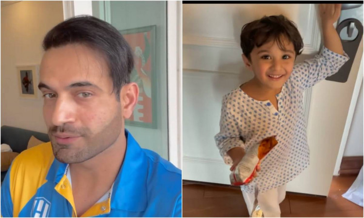 Cricket Image for VIDEO : 'तुम मेरे पापा नहीं हो', जब इरफान पठान हुए क्लीन शेव तो बेटे ने पहचानने से