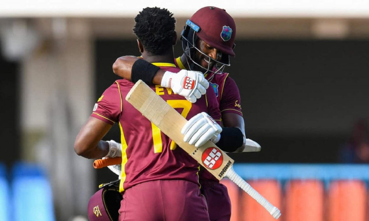 Cricket Image for Lewis Hits Century As West Indies Make Drama Out Of Run Chase In Sri Lanka Win