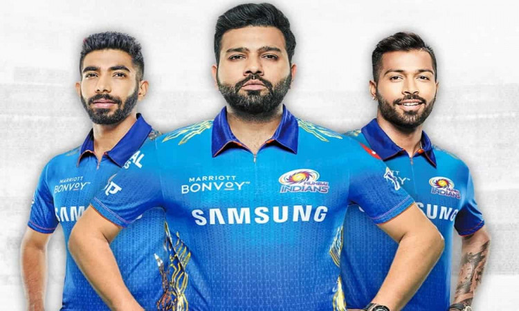 Cricket Image for Mumbai Indians Unveil New Jersey For Indian Premier League 2021