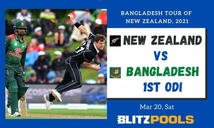 Cricket Image for New Zealand vs Bangladesh, 1st ODI – Blitzpools Prediction, Fantasy XI Tips & Prob