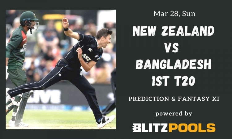 Cricket Image for New Zealand vs Bangladesh, 1st T20I – Blitzpools Prediction, Fantasy XI Tips & Pro