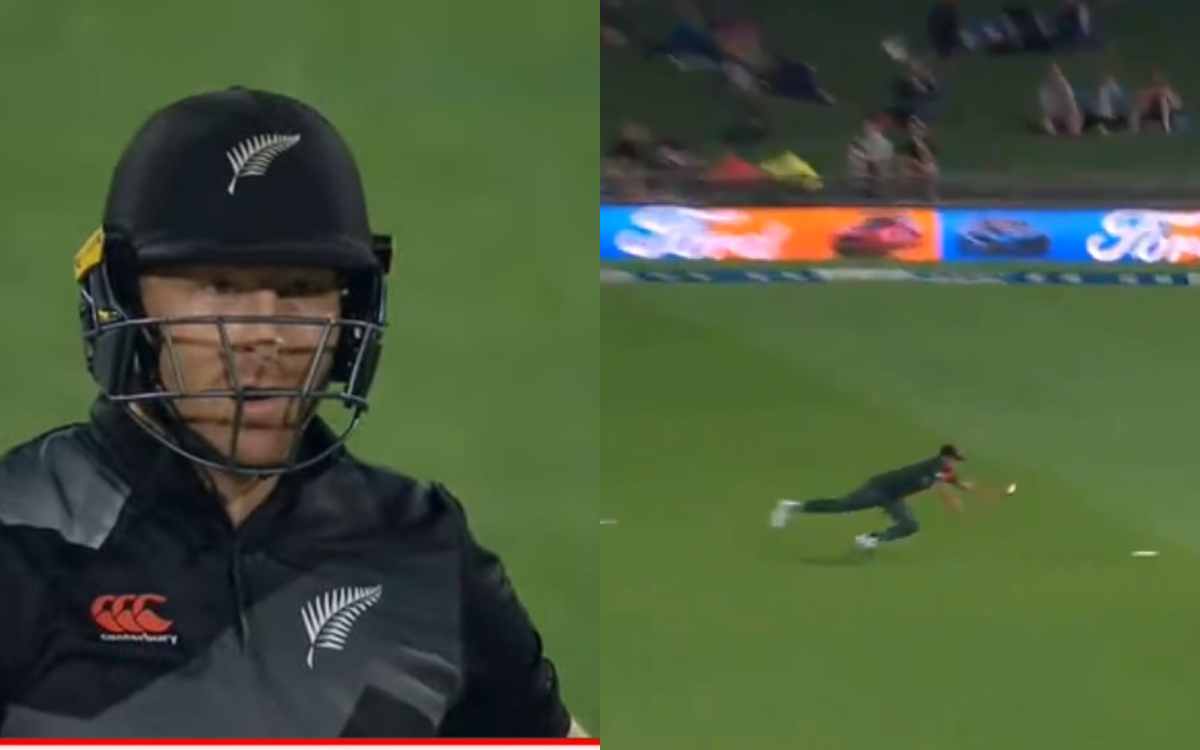 Taskin Ahmed Took One Hand Catch To Dismiss Martin Guptill In 2nd T20i ...
