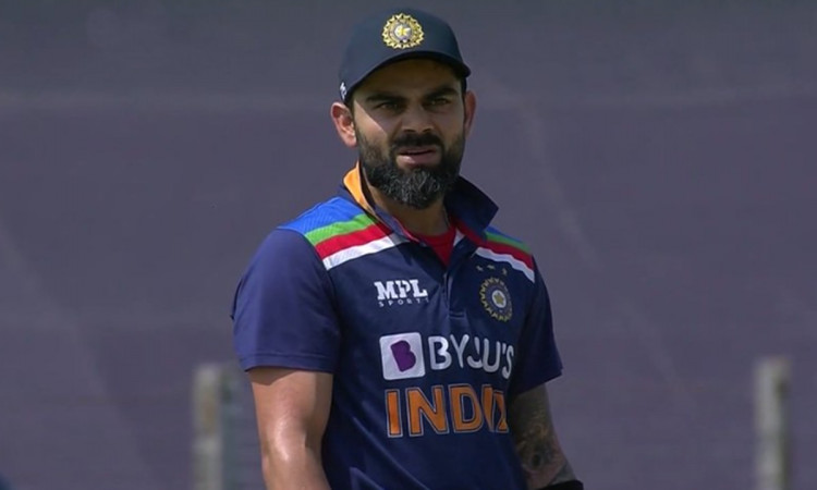 Cricket Image for  Virat Kohli Reaction After He Clean Bowled On Moeen Ali Off Spin Ball 