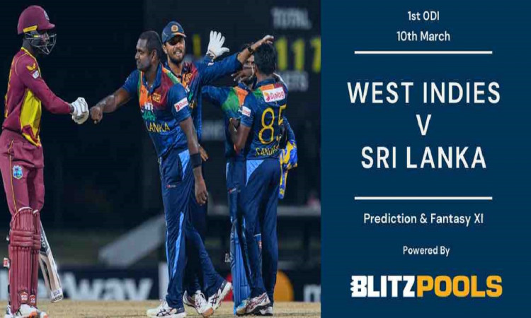 Cricket Image for West Indies vs Sri Lanka 1st ODI Blitzpools Prediction, Fantasy XI Tips & Pitch Re