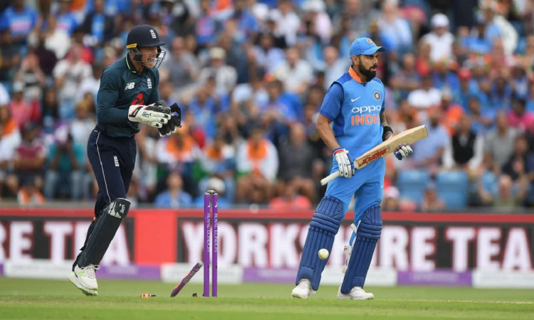 Cricket Image for India vs England: When Adil Rashid Got Virat Kohli's Eyes Wide Open, Watch Video