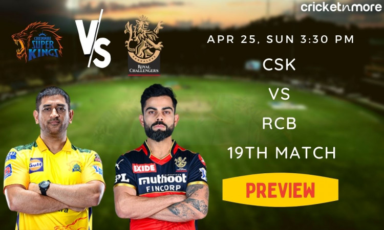 Cricket Image for IPL 2021, Match Preview: It's Dhoni Vs Kohli In Clash Of Table-Toppers 