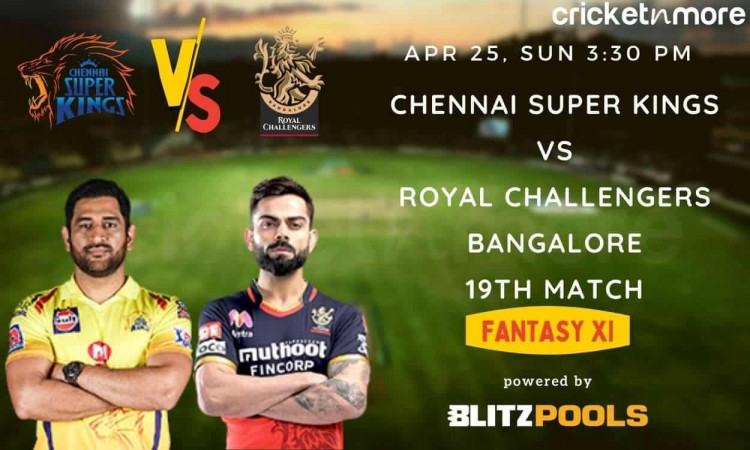 IPL 2021, Chennai Super Kings vs Royal Challengers Bangalore – Blitzpools Fantasy XI Tips, Predictio