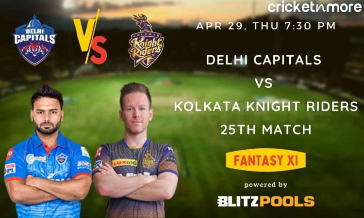 IPL 2021, DC vs KKR – Blitzpools Fantasy XI Tips, Prediction & Pitch Report