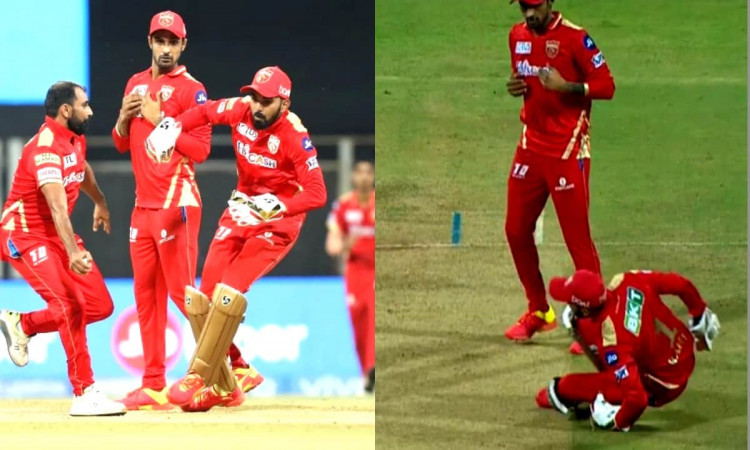 IPL 2021: Watch Video- Shami clings on to Stokes catch despite three-way mix-up, collision with keep