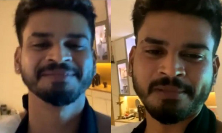 Cricket Image for Delhi Capitals Captain Shreyas Iyer Crying During Live Video Show