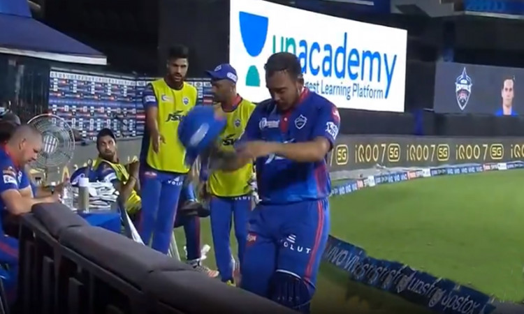 Cricket Image for Ipl 2021 Prithvi Shaw Angry With Rishabh Pant Mistake And Throw His Helmet After R
