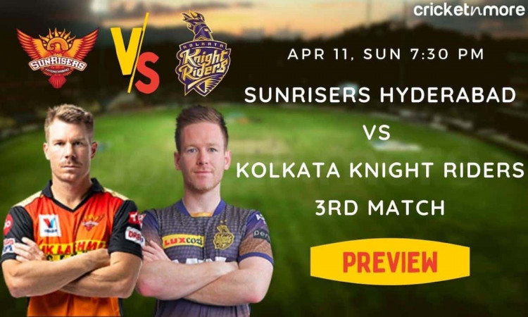 Cricket Image for IPL 2021, Match No.3 - SunRisers Hyderabad vs Kolkata Knight Riders (PREVIEW)