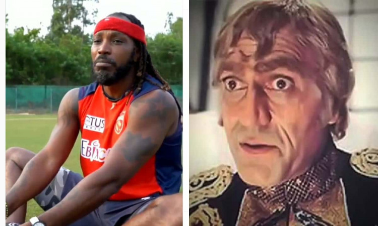 VIDEO Chris Gayle recreates the famous hindi movie dialogue from MR India