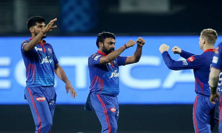 Cricket Image for Amit Mishras Bowling Havoc On Mumbais Batsmen Delhi Capitals Got A Target Of Just 
