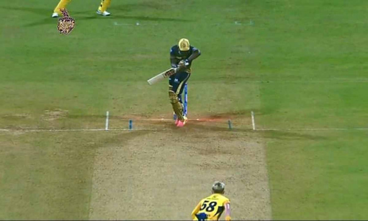 Cricket Image for VIDEO : खतरनाक आंद्रे रसल को सैम कुरेन ने दिया चकमा, फिफ्टी लगाने के बाद क्लीन बोल