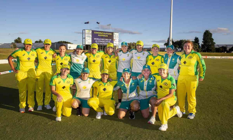 Cricket Image for Australia Womens Team Defeated New Zealand By 6 Wickets And Achieve Their 22nd Con