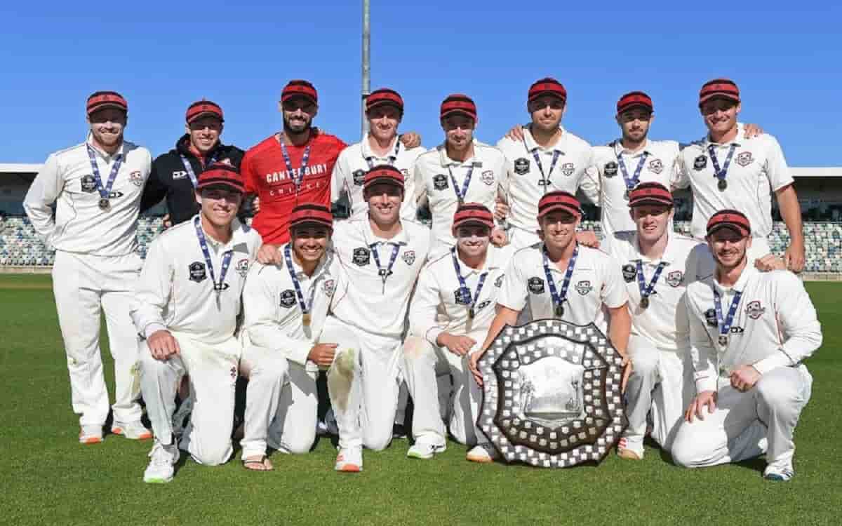 केंटरबरी ने आखिरी मैच को ड्रा कर प्लंकेट शील्ड को किया टीम के नाम Canterbury drew Plunket Shield with Draw in the last match