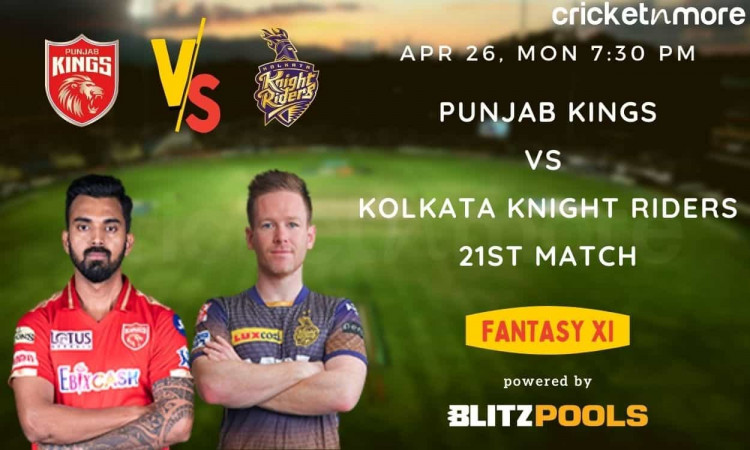 IPL 2021, PBKS vs KKR – Blitzpools Fantasy XI Tips, Prediction & Pitch Report
