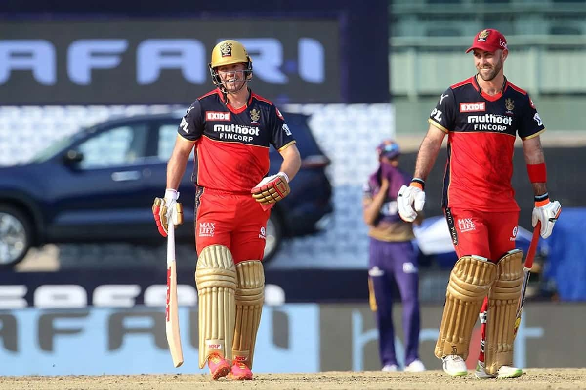 Maxwell, De Villiers Power RCB To 204/4 Against KKR