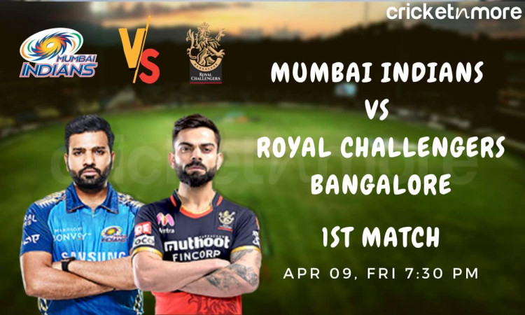 IPL 2021 : Mumbai Indians vs Royal Challengers Bangalore Match preview 