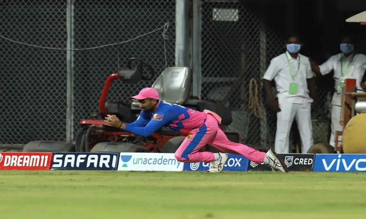 Cricket Image for Watch: Rahul Tewatia Pulls Off A Sensational Catch To Deny KL Rahul A Century 