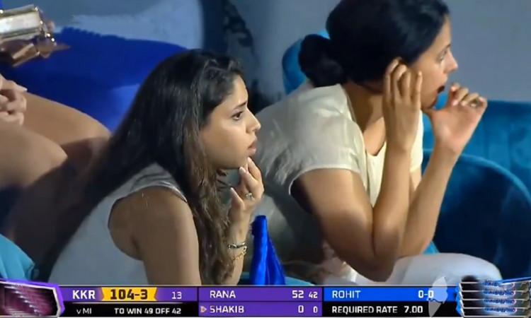 Cricket Image for Kkr Vs Mi Ritika Sajdeh Reaction On Rohit Sharma Twisted Ankle